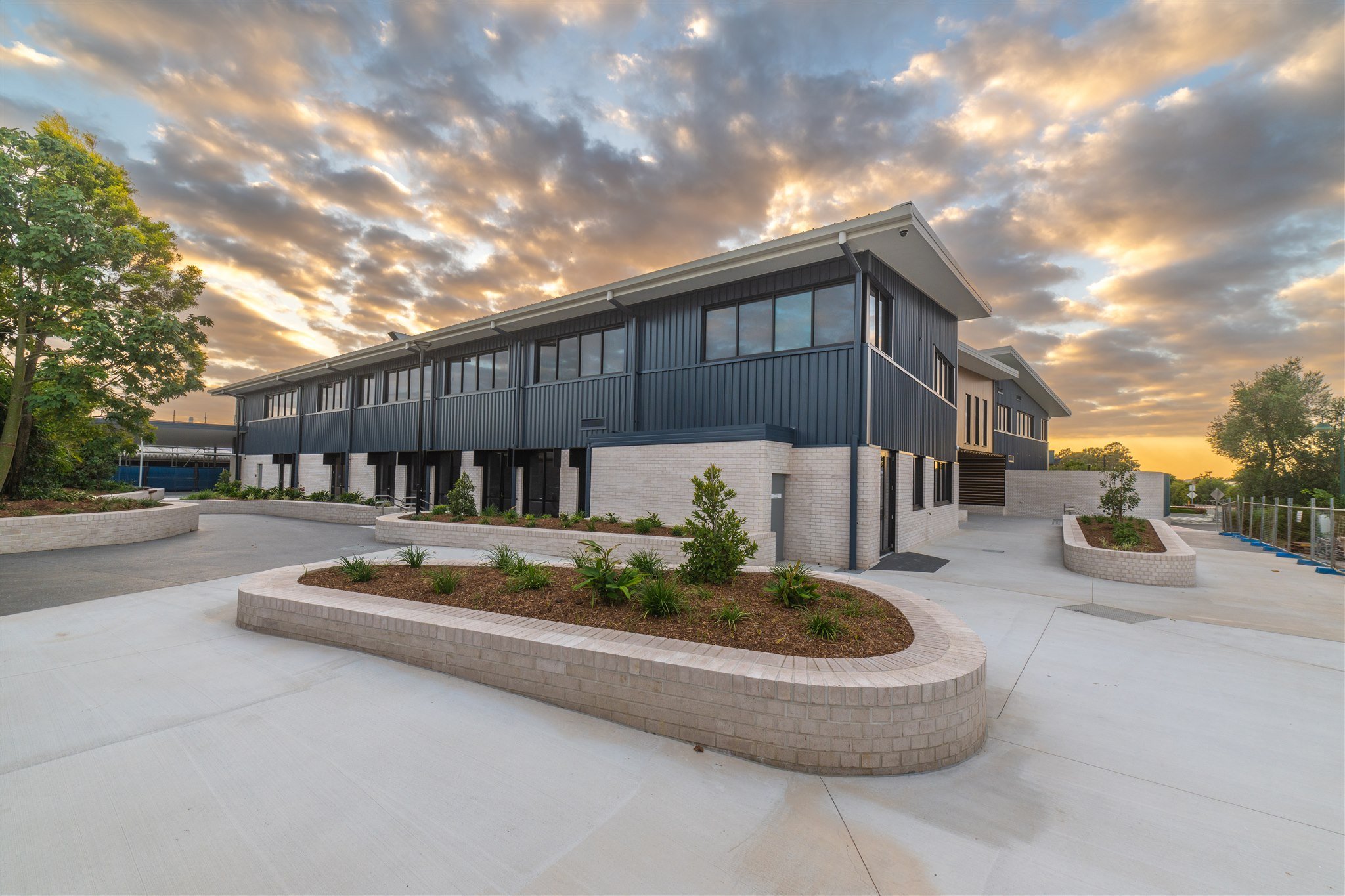 Bristol House exterior at dusk